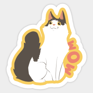 wow amaze cat Sticker